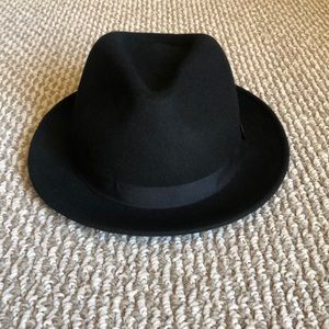 Fedora hat “Scalia” black wool, XL